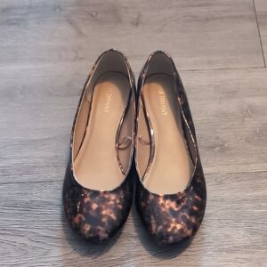 Lane Bryant Women's Tortoise Pattern Flats
